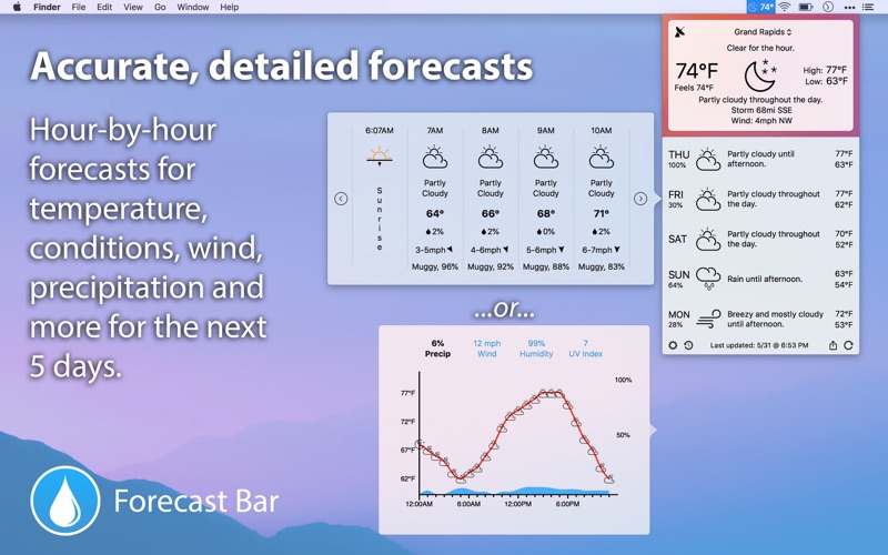 Free Weather App For Mac Menu Bar